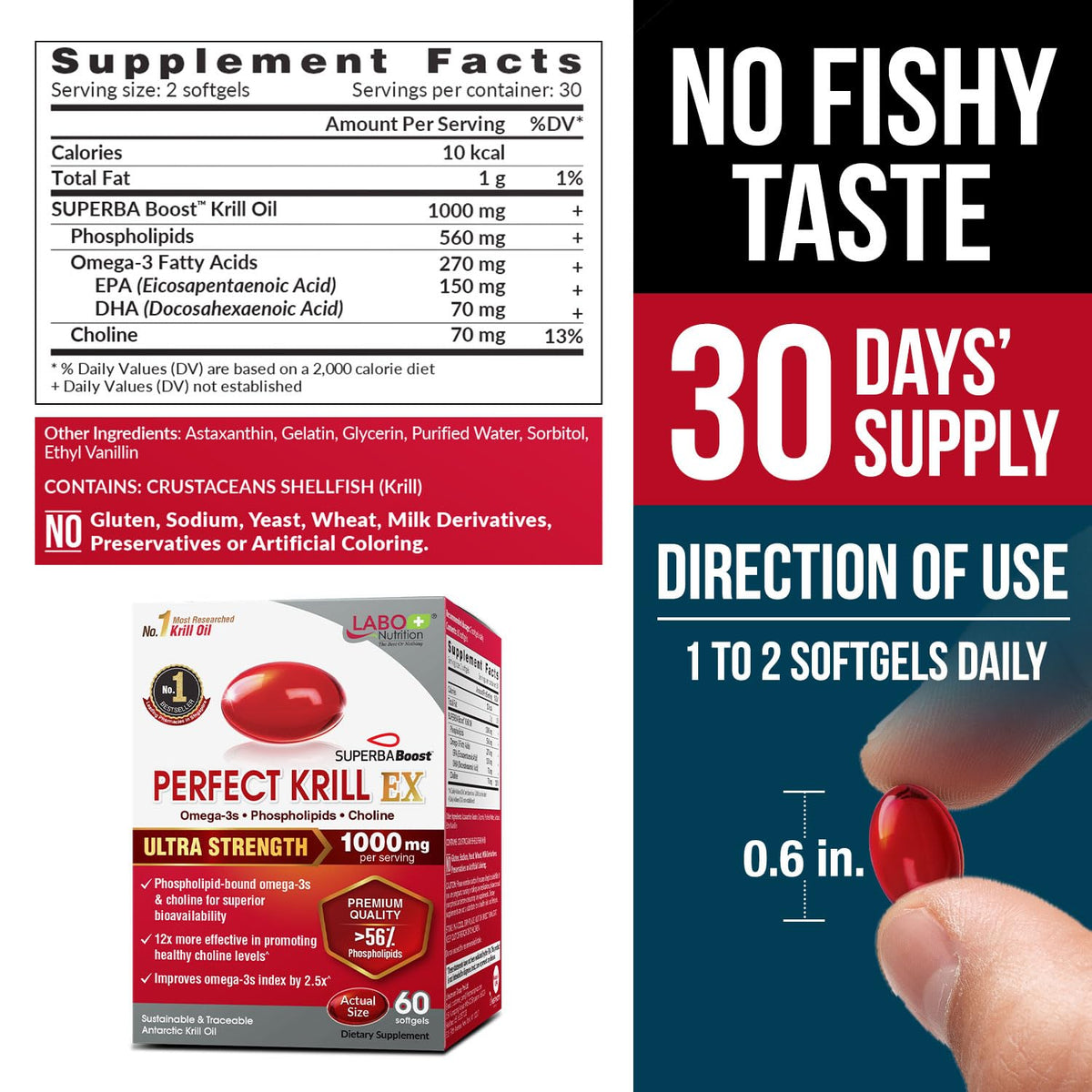 Omega-3 Krill Oil 60 Ct x 2 Pack G60006
