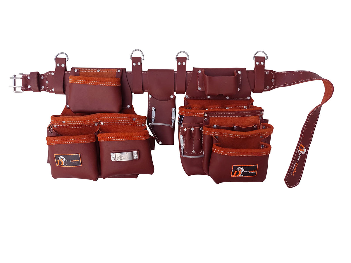 Leather Tool Belt with 27 Pockets V684