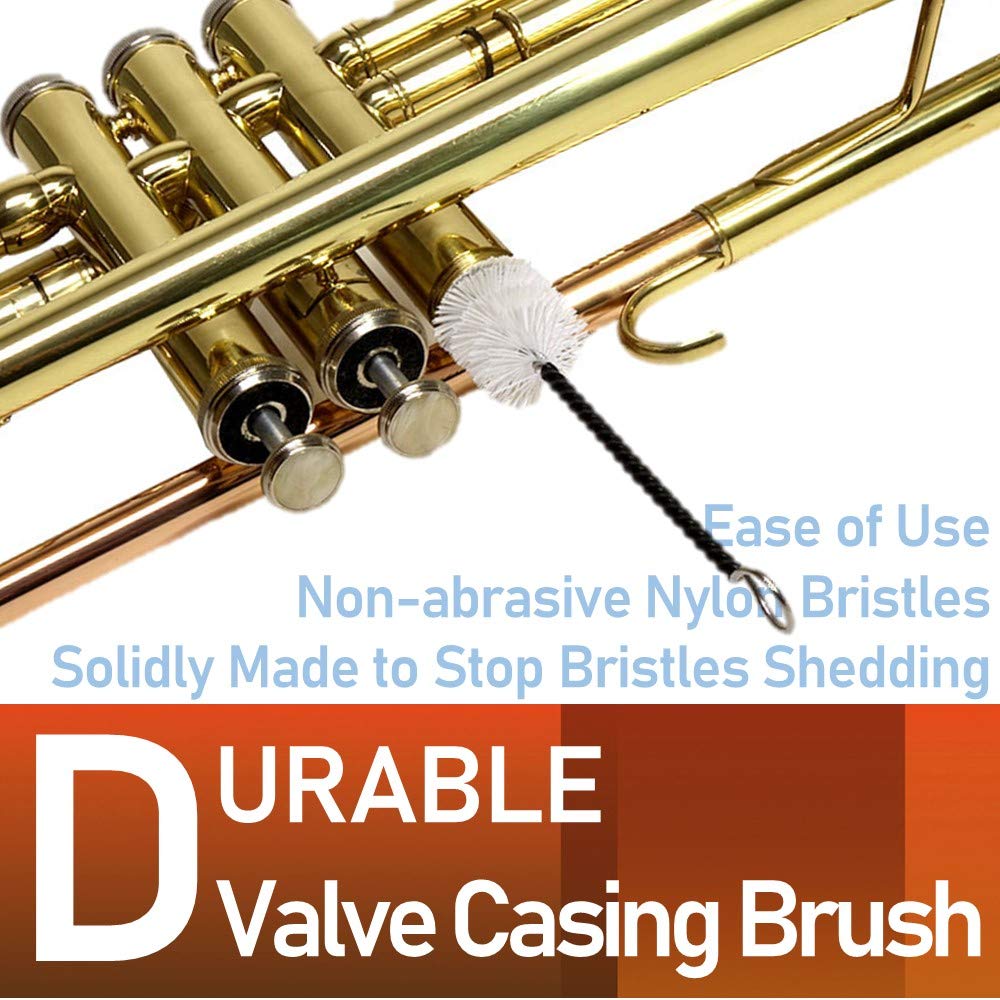 Trumpet Care Kit with Valve Oil, Slide Grease, Cleaning Cloth, Brushes and Case G578626