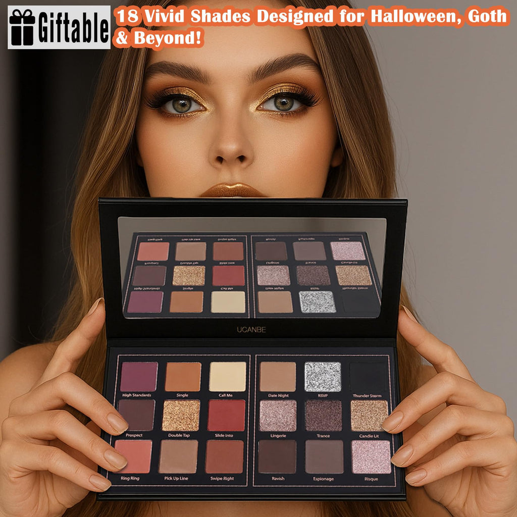 18 Colors Matte Shimmer Glitter Eyeshadow Palette Y741