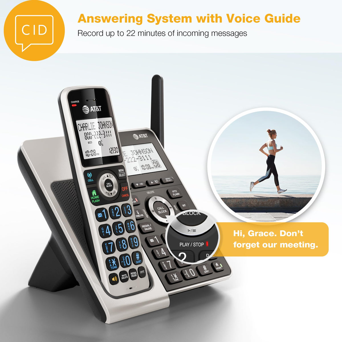 4-Handset Cordless Phone A9870