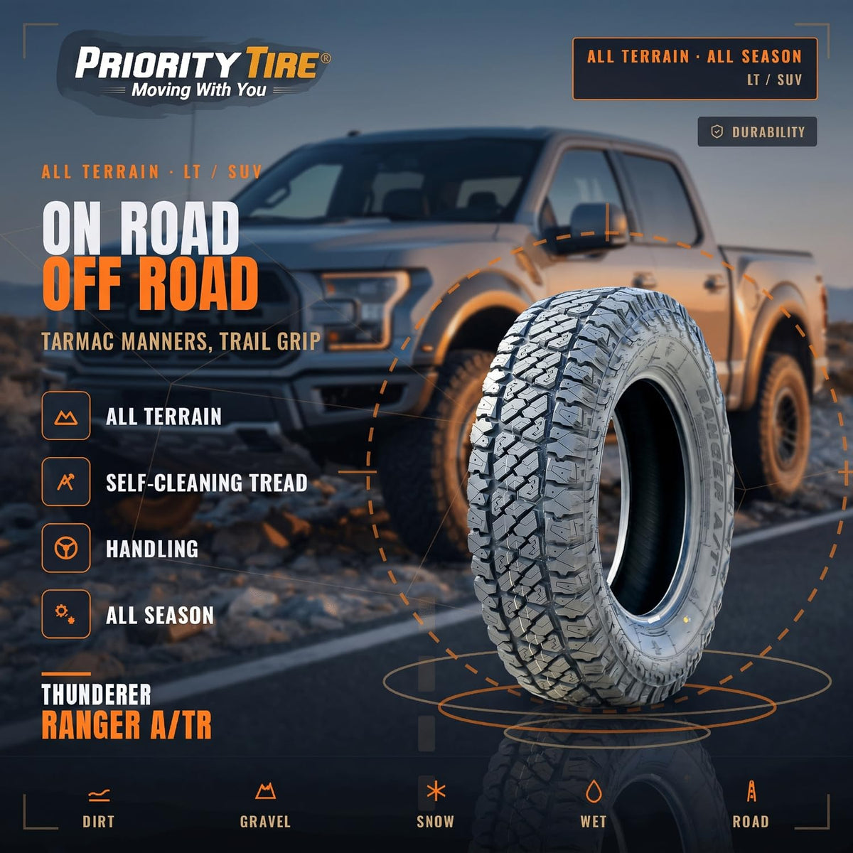 All Terrain 265/70R18 116T Tire B4887