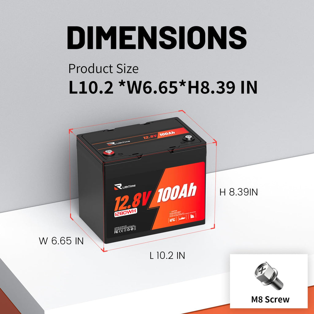 12V 100Ah LiFePO4 Battery Group 24 Y299