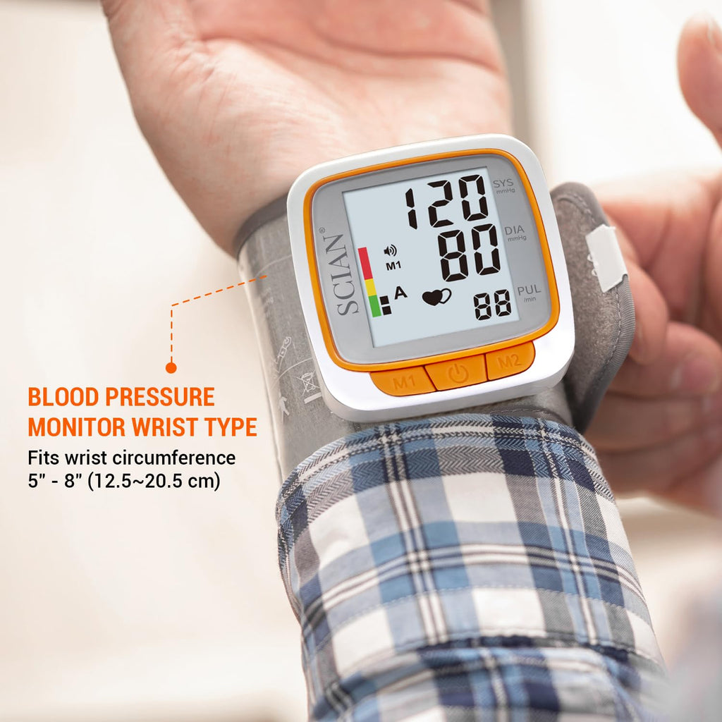 Automatic Wrist Blood Pressure Monitor with Voice Broadcast V414