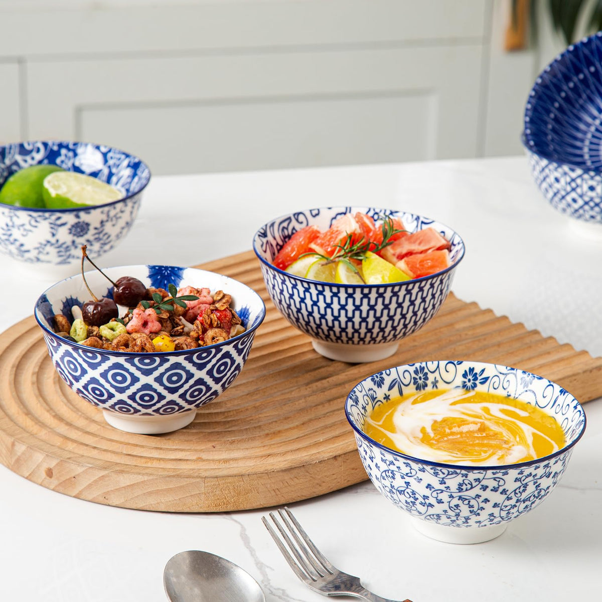 18 Pieces Ceramic Dinnerware Set Service for 6 T14423
