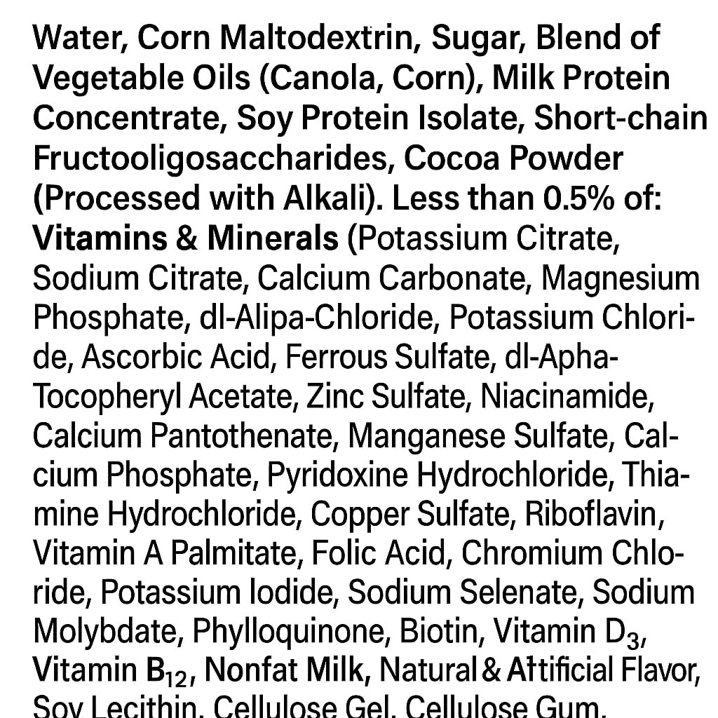 Nutrition Milk Chocolate Meal Replacement Shake 8 Fl Oz 24 Ct U1794