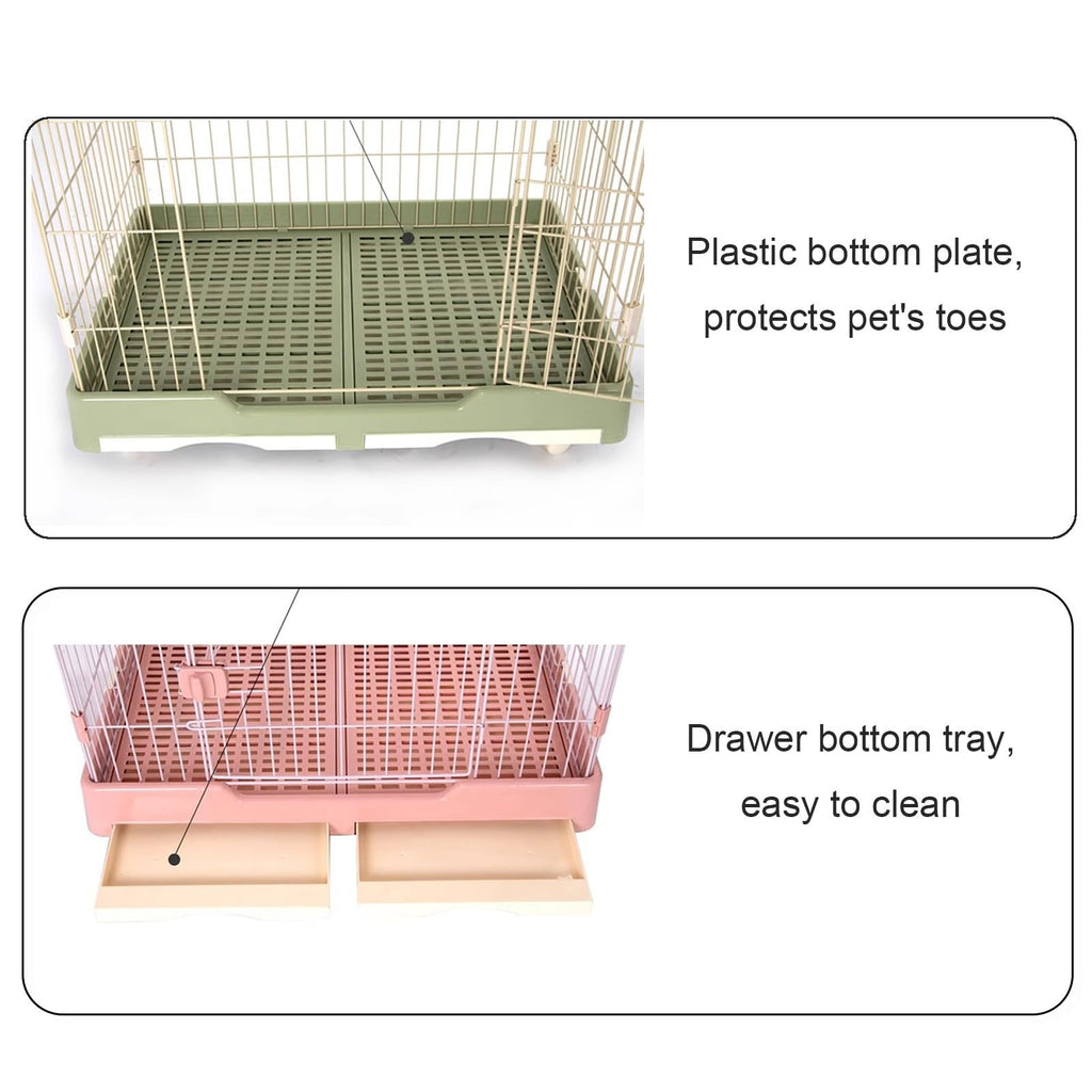 Foldable 4 Tier Detachable Cat Cage with Hammock J189644
