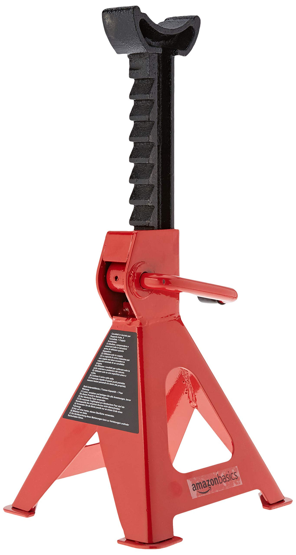 2 Ton Low Profile Floor Jack + 3 Ton Jack Stands, Black and Red O574646