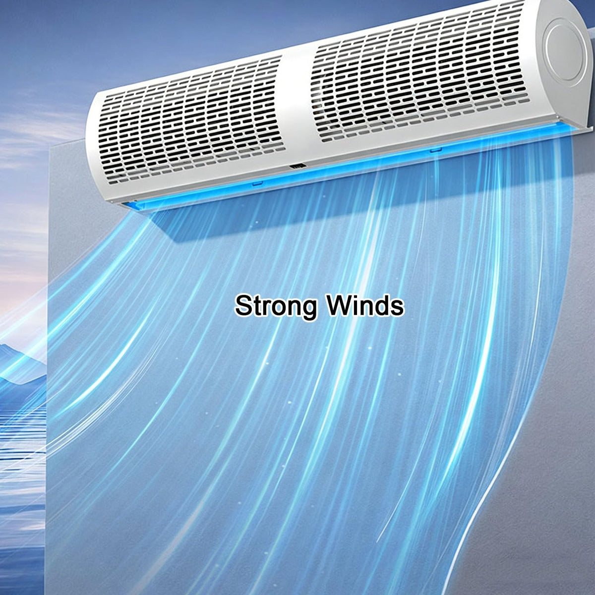 Wall Mounted Air Curtains Dual Speed Control 220V F78854