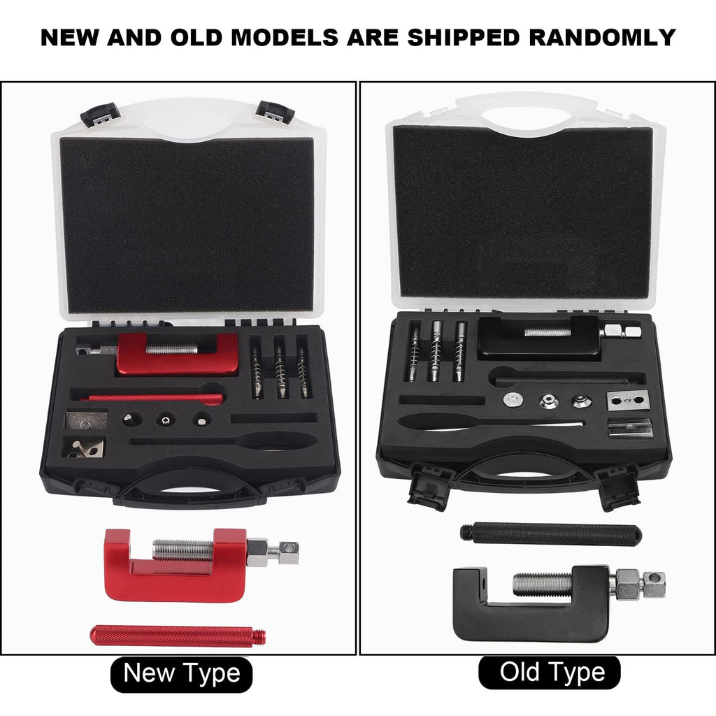Motorcycle Chain Breaker Tool Set, 12-Piece Riveting Kit G75653
