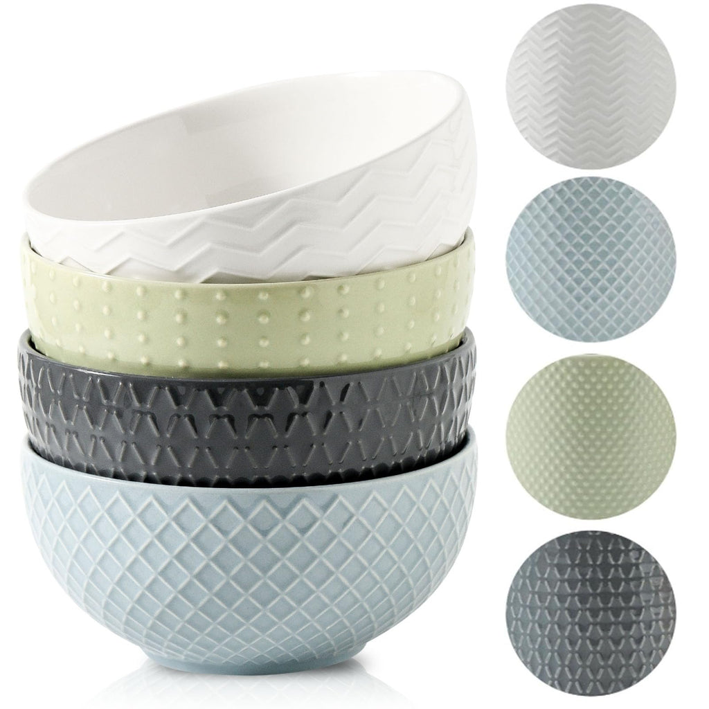 Ceramic Cereal Bowls Set of 4 W4930