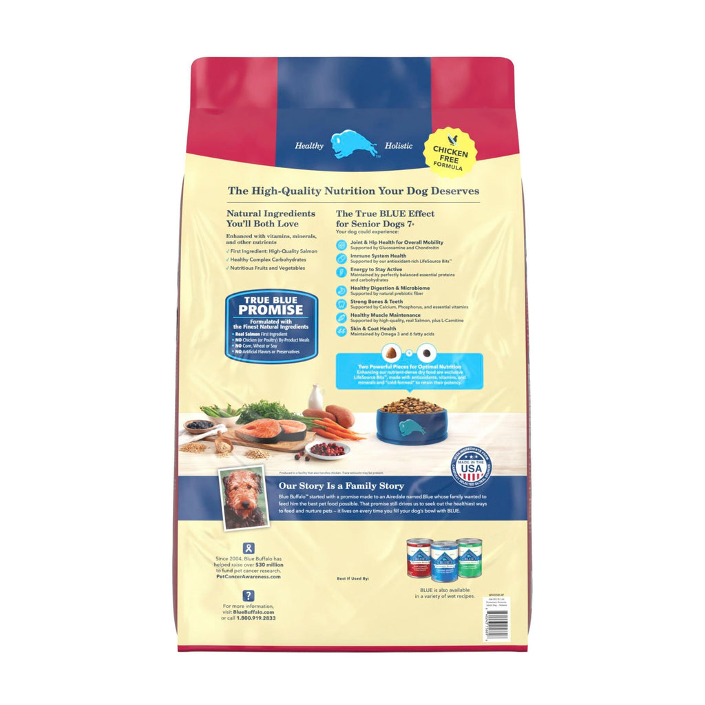 Salmon Senior Dry Dog Food, 30 lb L670