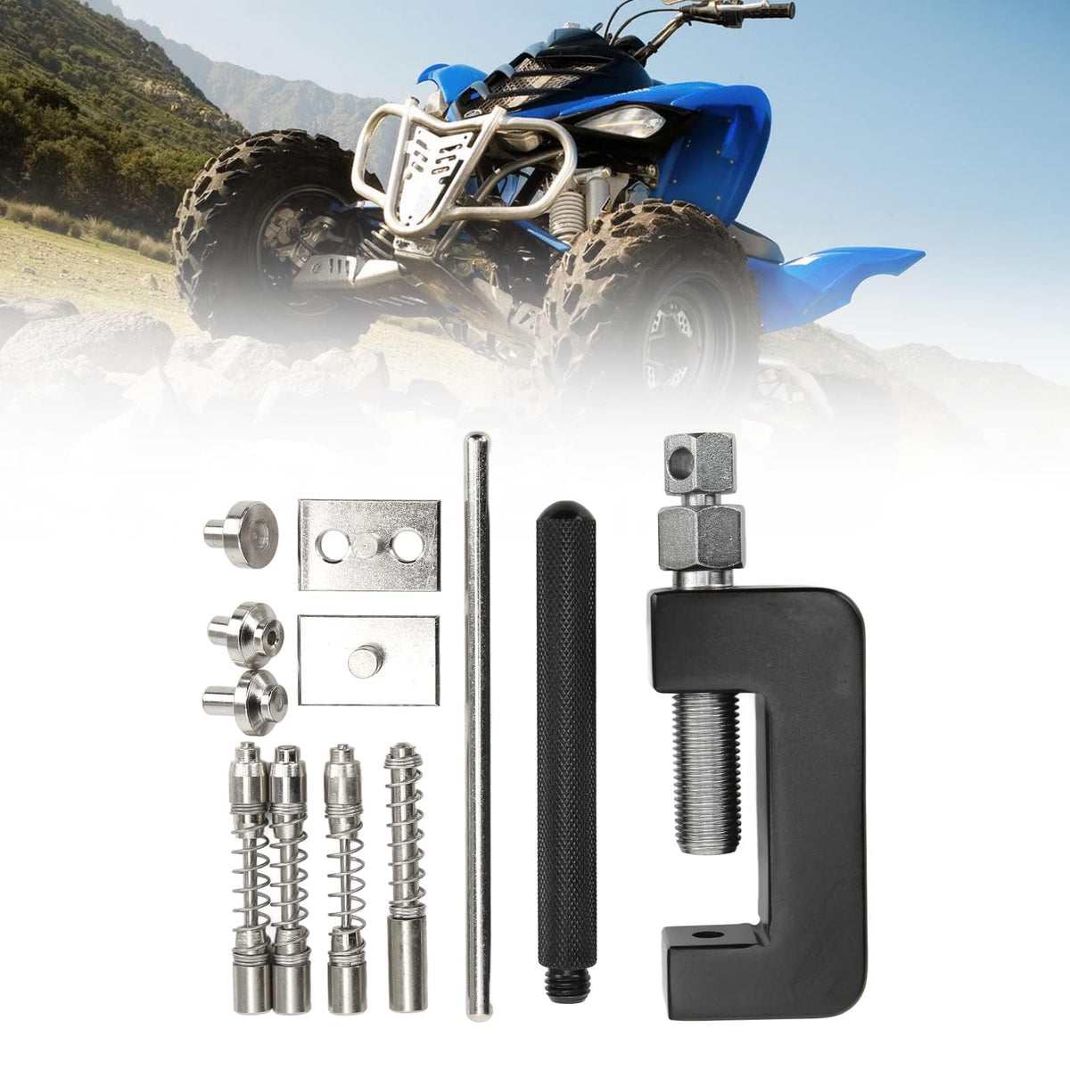 Motorcycle Chain Breaker Tool Set, 12-Piece Riveting Kit G75653
