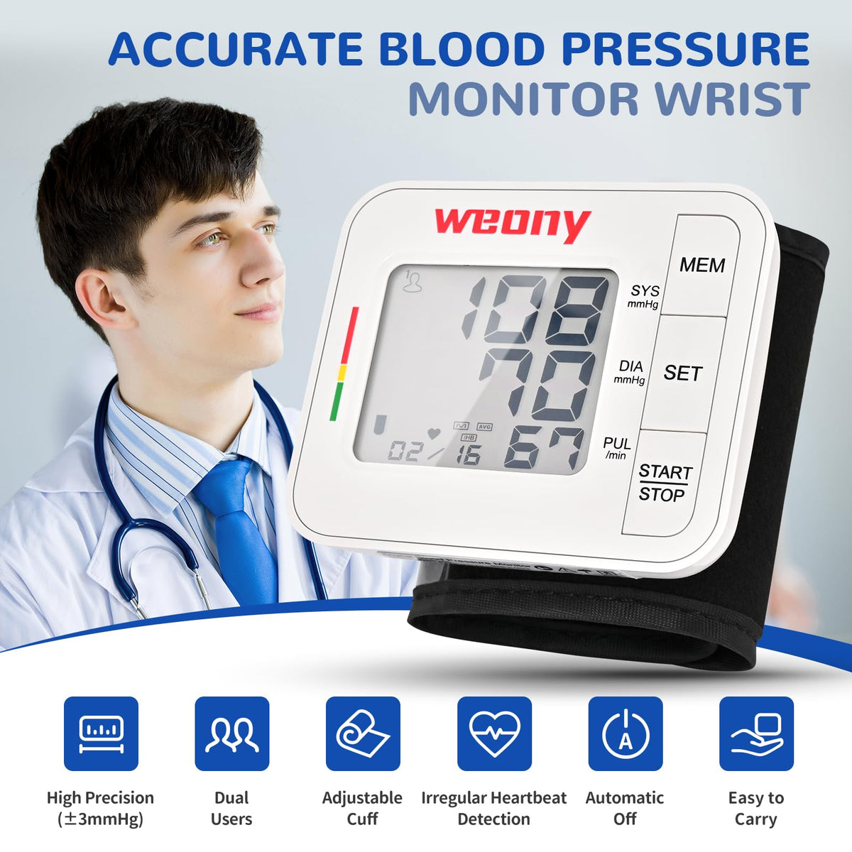 Wrist Blood Pressure Monitor F825009