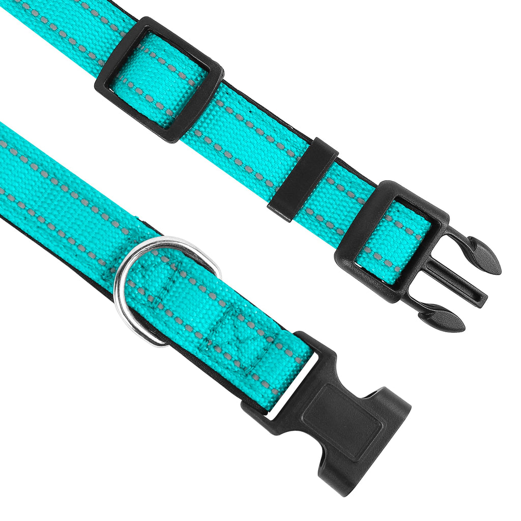 Reflective Adjustable Soft Neoprene Padded Dog Collar T8857