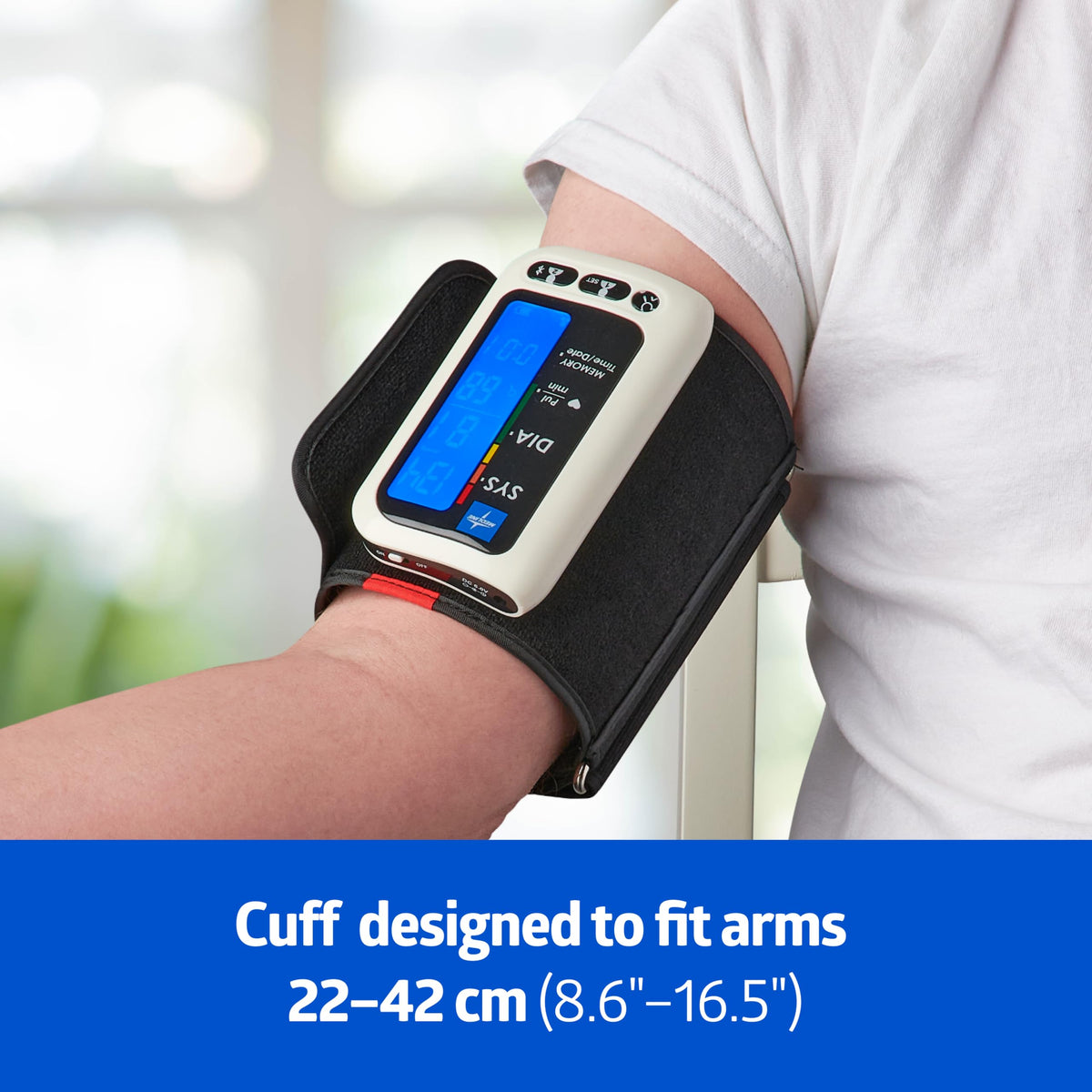 Bluetooth Blood Pressure Monitor with Upper Arm Cuff and Carrying Case P949400