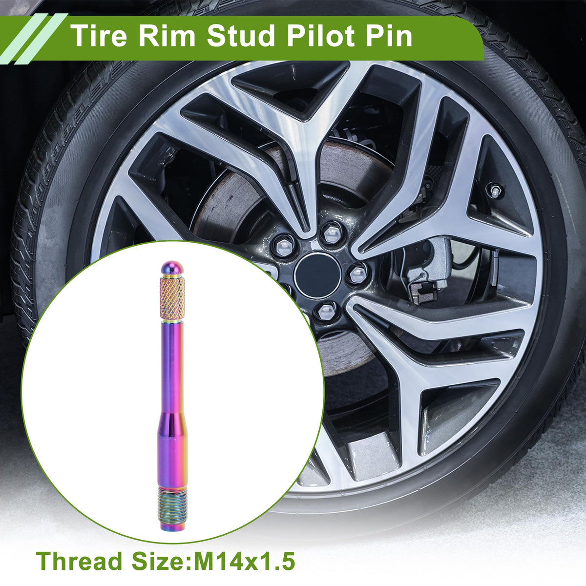 M14x1.5 120mm Stainless Steel Wheel Alignment Pin T7799