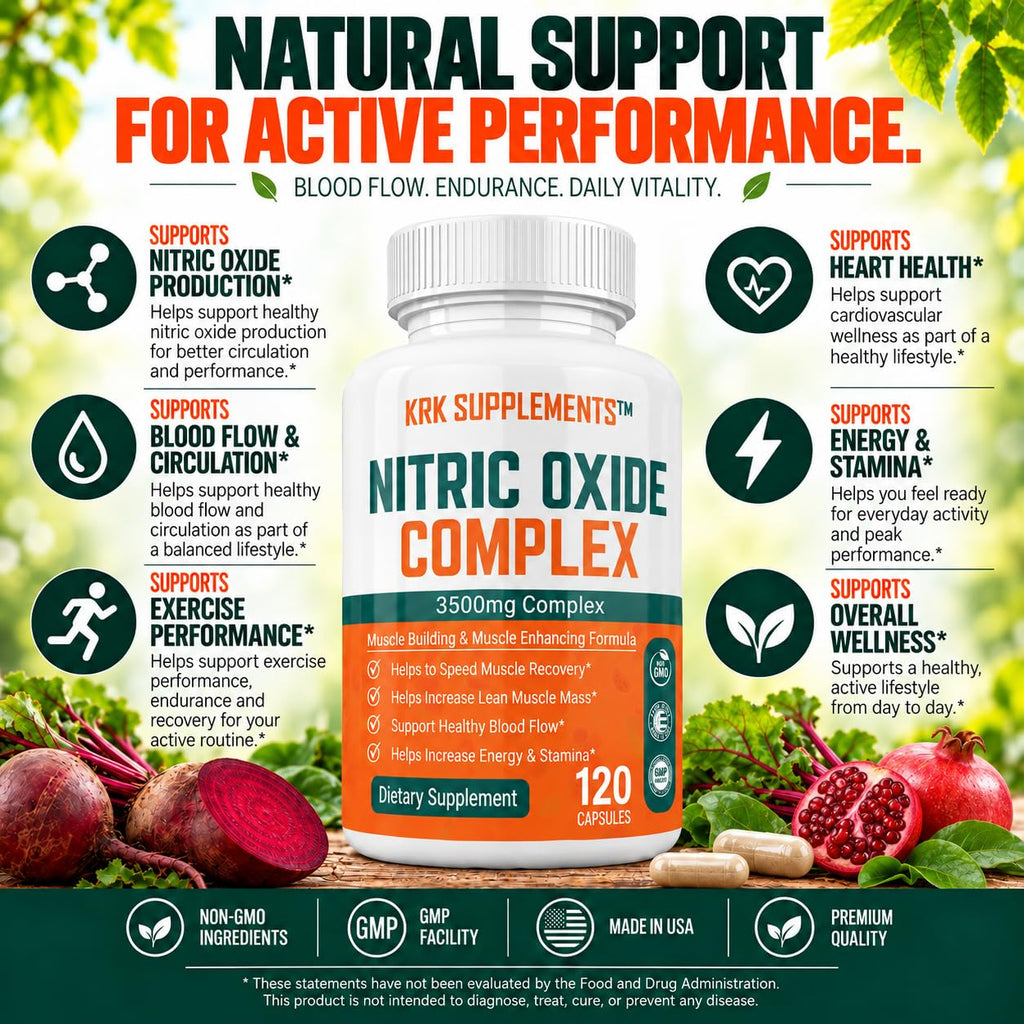 Nitric Oxide Complex 3500mg 240 Capsules J6398