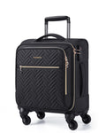 16-inch Softside Underseater Carry On Luggage with Spinner Wheels Black X90358