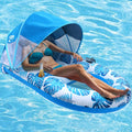 Extra Large Inflatable Pool Lounge Float with Canopy A6497