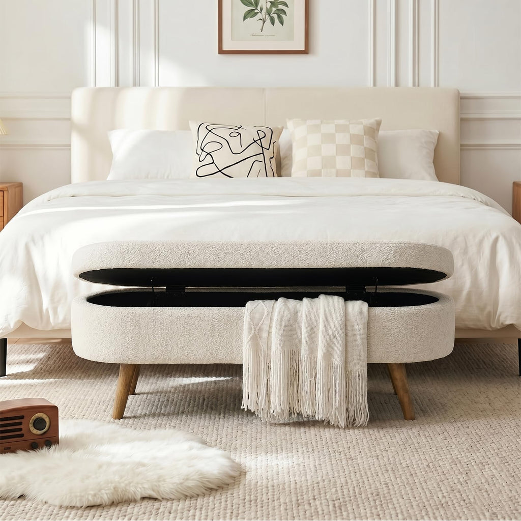 43.5” Upholstered Storage Ottoman Bench M630862