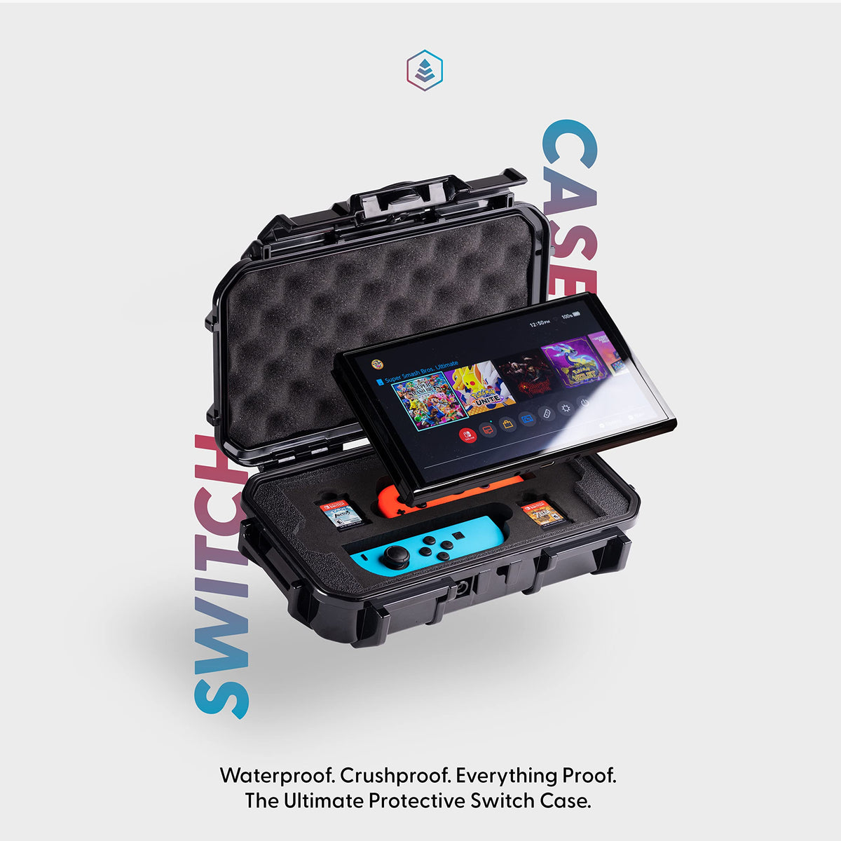 Waterproof Protective Hard Case Compatible with Nintendo Switch and OLED Model D235472