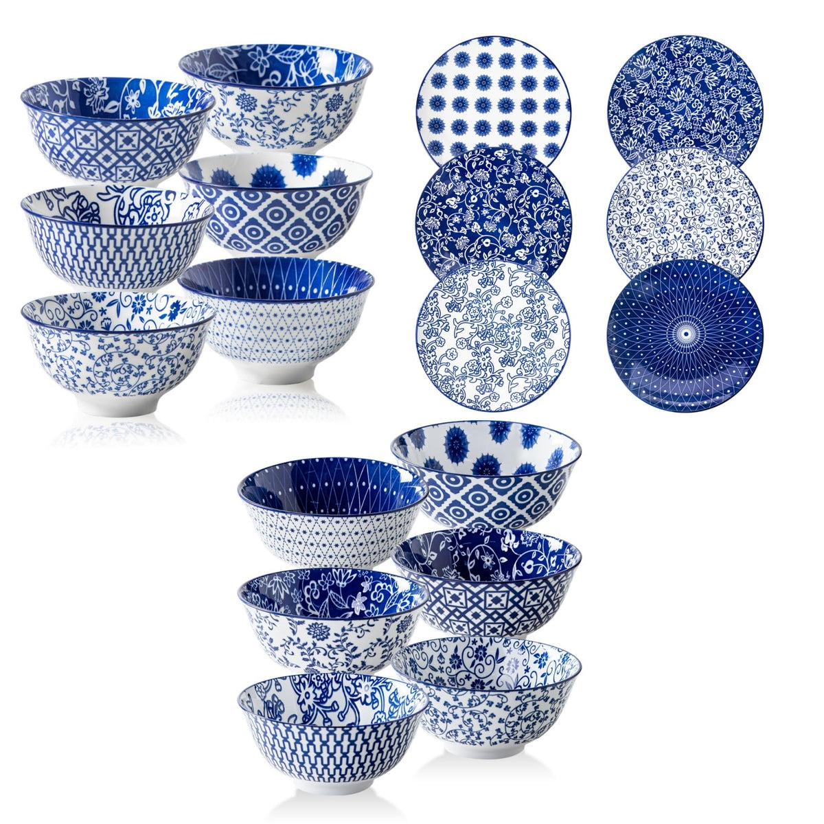 18 Pieces Ceramic Dinnerware Set Service for 6 T14423