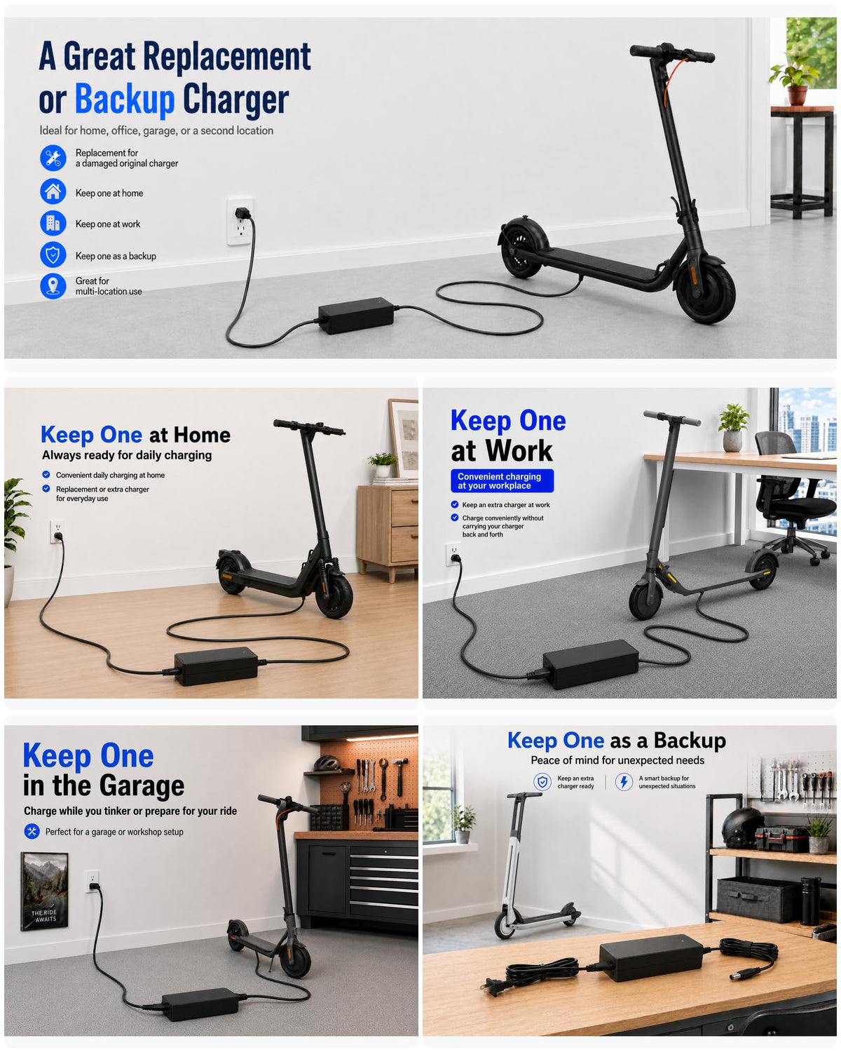 42V 2A Electric Scooter Charger X8258