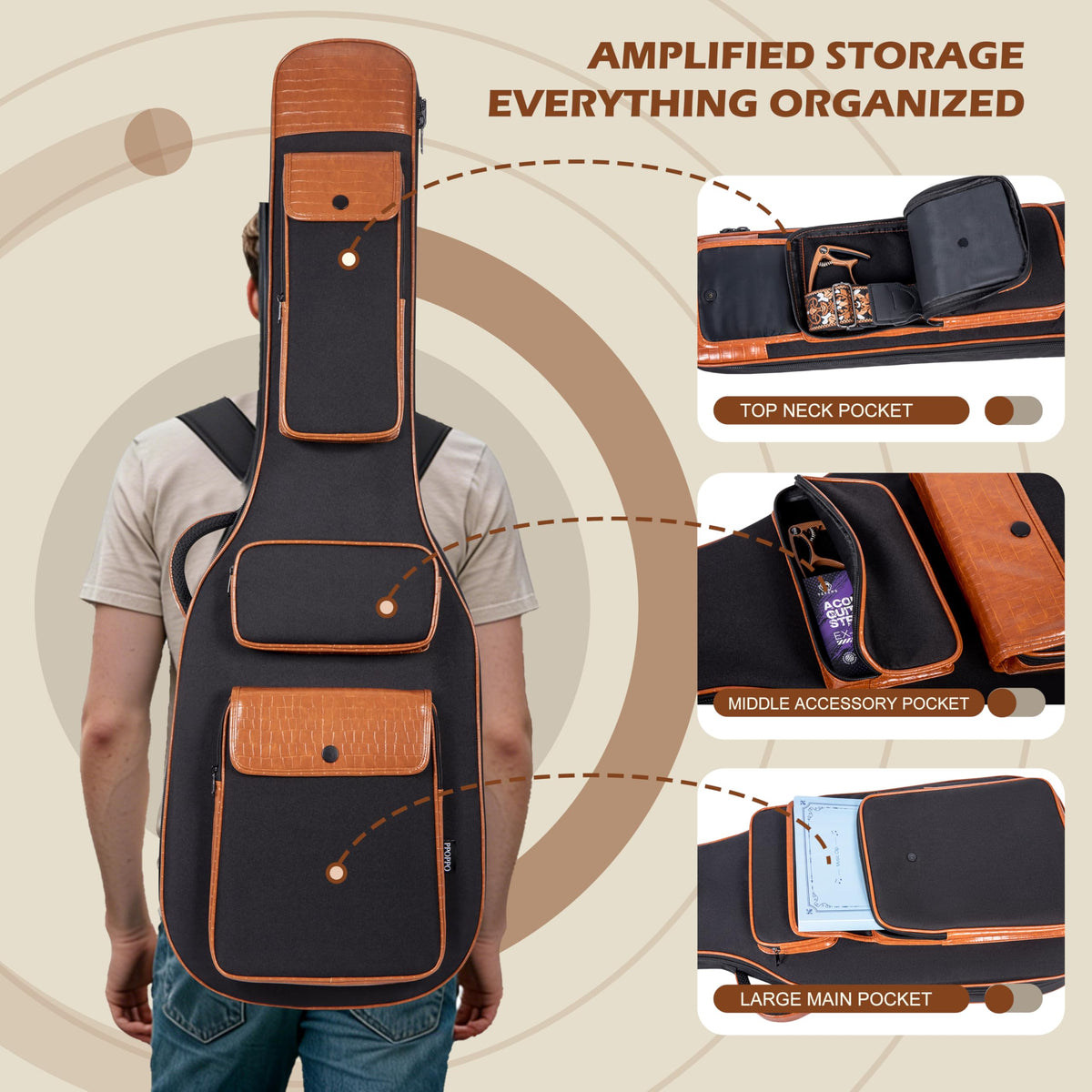 0.5" Thick Padded Bass Gig Bag C4189