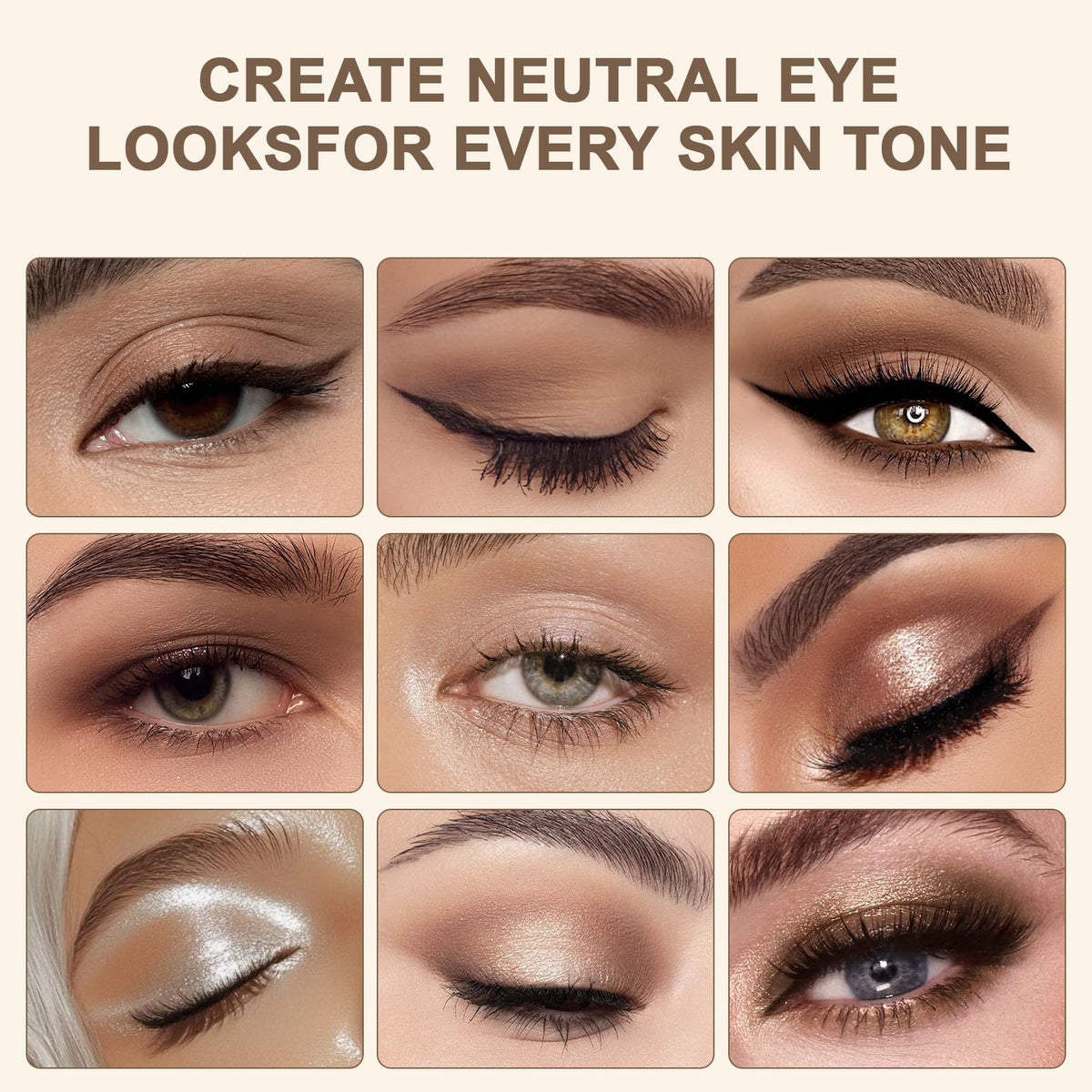 Neutral Eyeshadow Palette 9 Colors C861