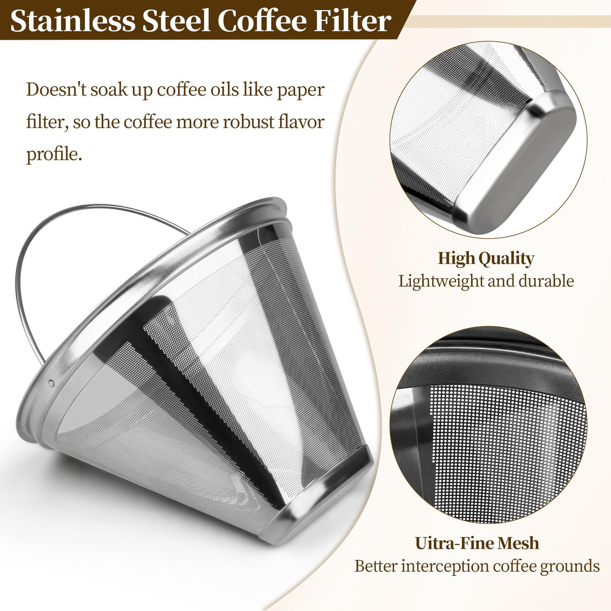 Stainless Steel Reusable Coffee Filter R768543