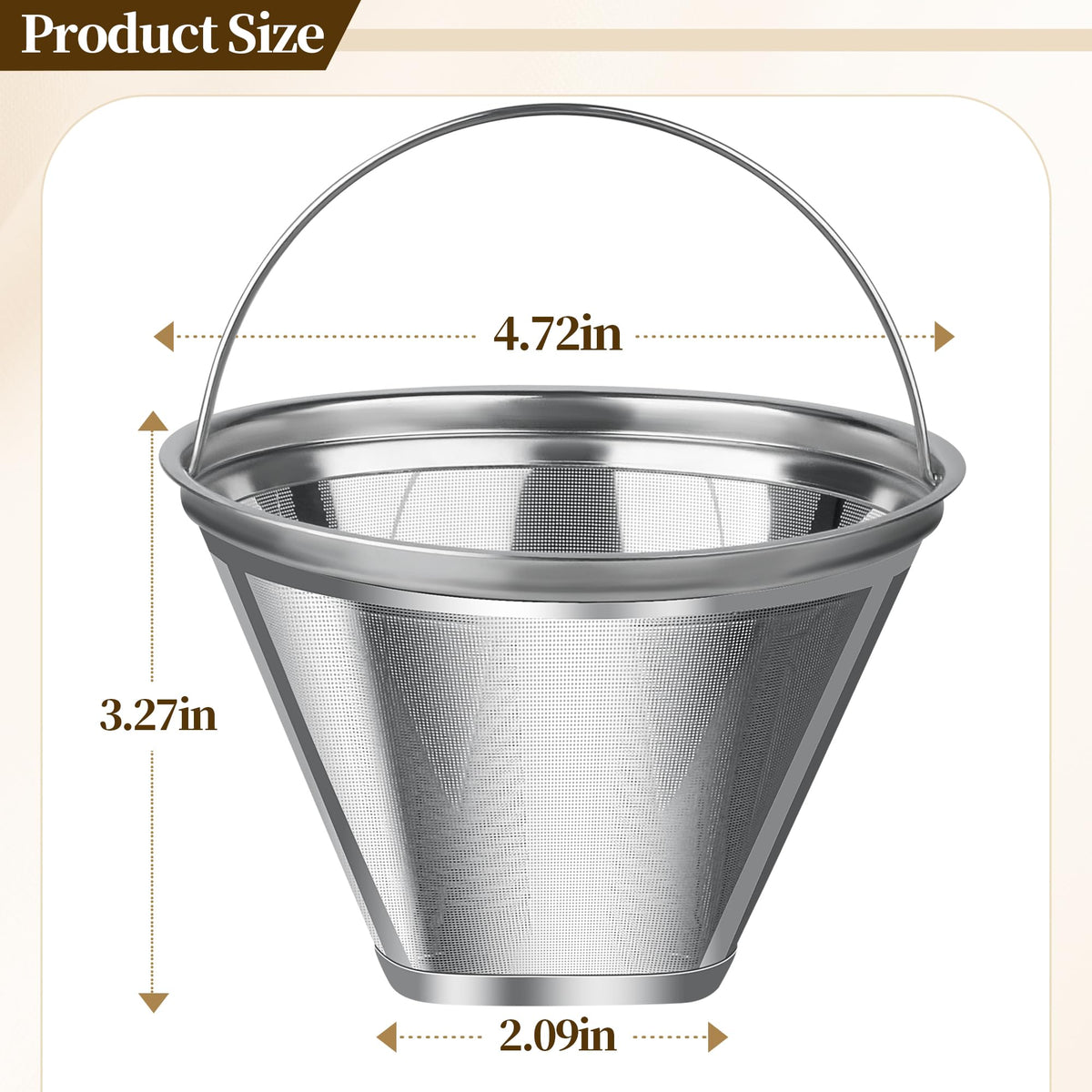Stainless Steel Reusable Coffee Filter R768543
