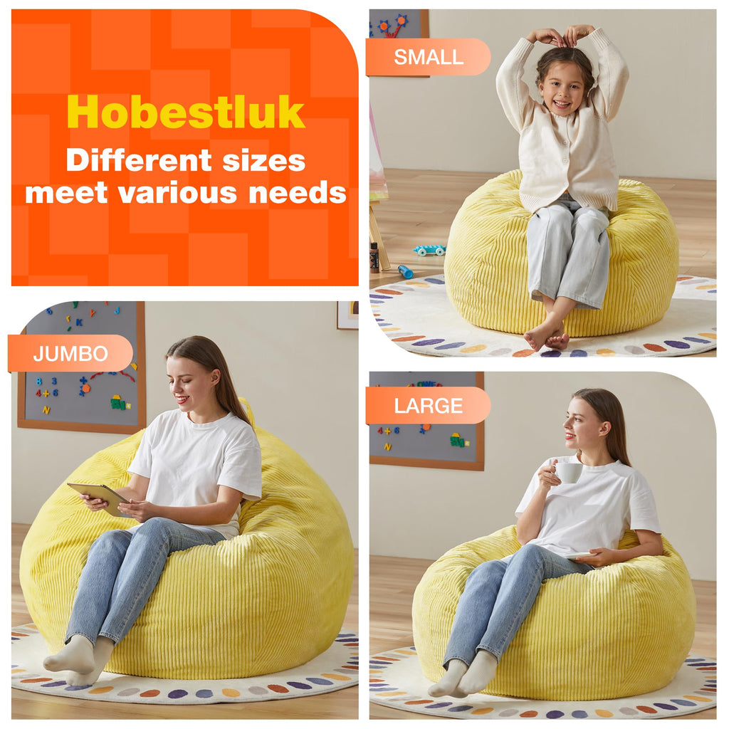 Oversized Bean Bag Chair with Filling U90843