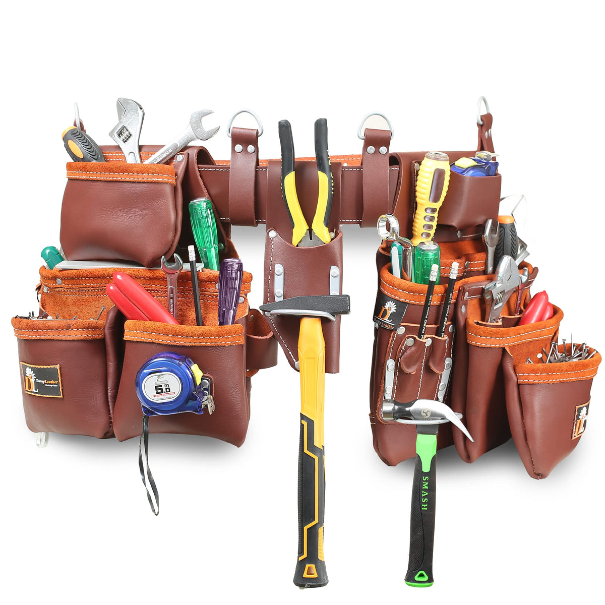 Leather Tool Belt with 27 Pockets V684