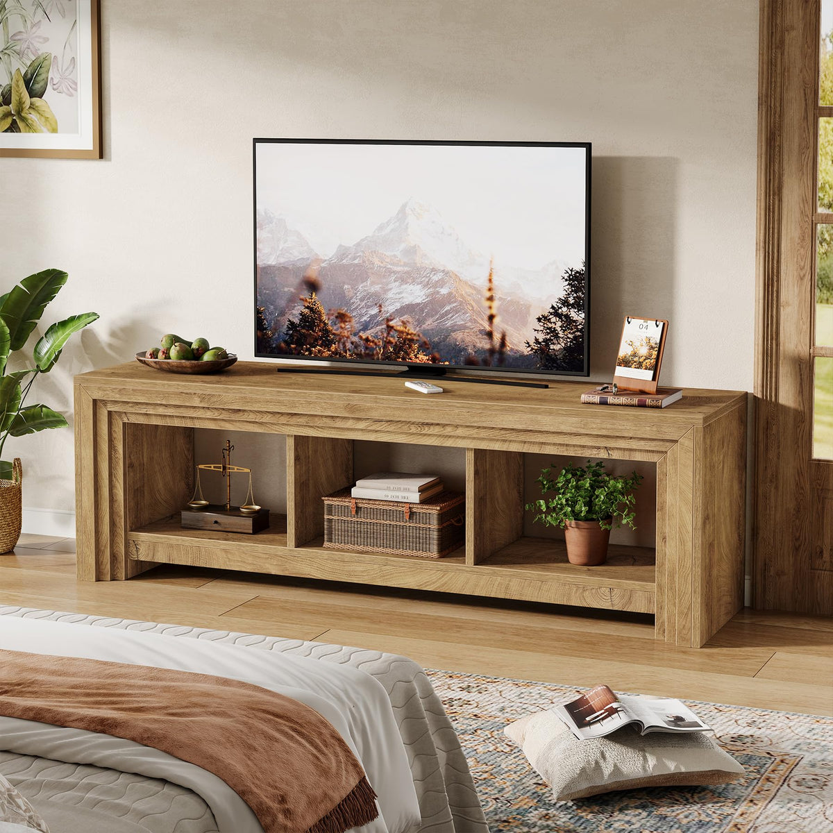 63" Wood TV Stand A35766