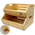 Bamboo Stacking Storage Bin N19952