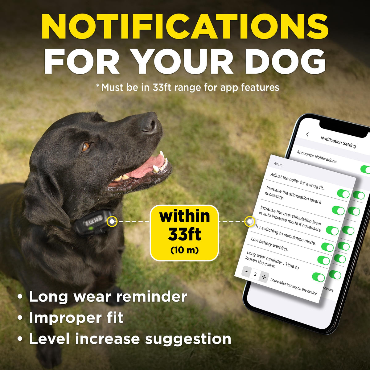 Waterproof E-Collar for 10 lb Dogs F762884