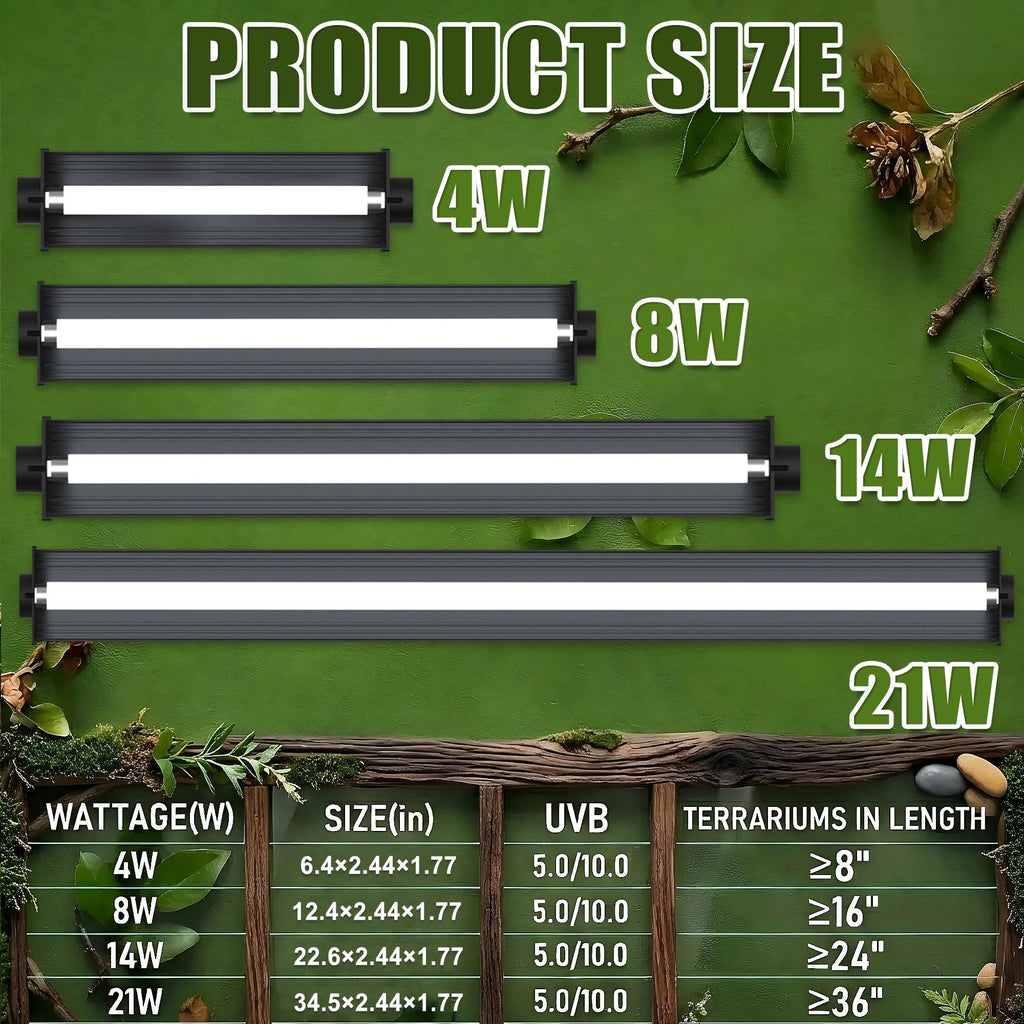22.6" 14W 5.0 UVB Reptile Light Kit Z37473