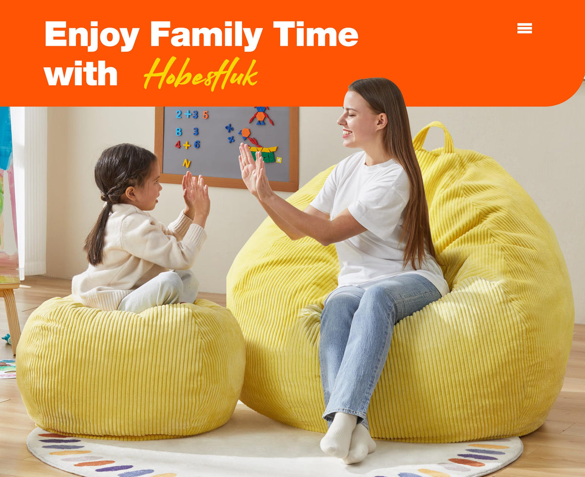 Oversized Bean Bag Chair with Filling U90843