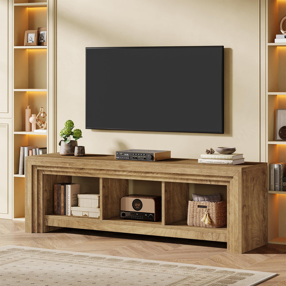 63" Wood TV Stand A35766