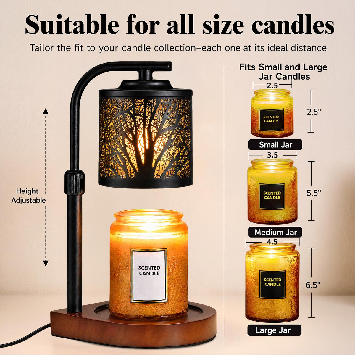 Candle Warmer Lamp with Timer & Dimmer L353