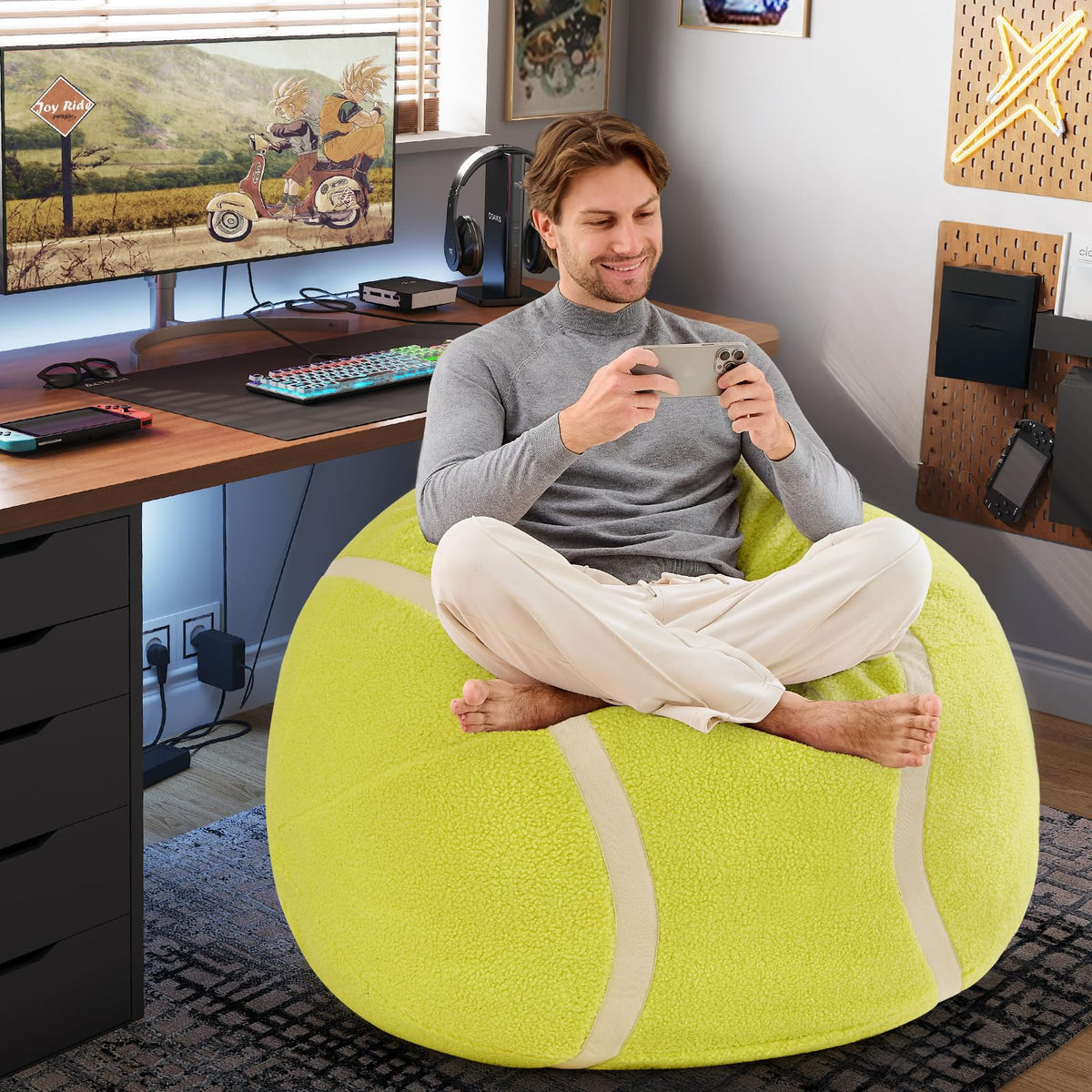 Bean Bag Chair with Foam Filler E25570