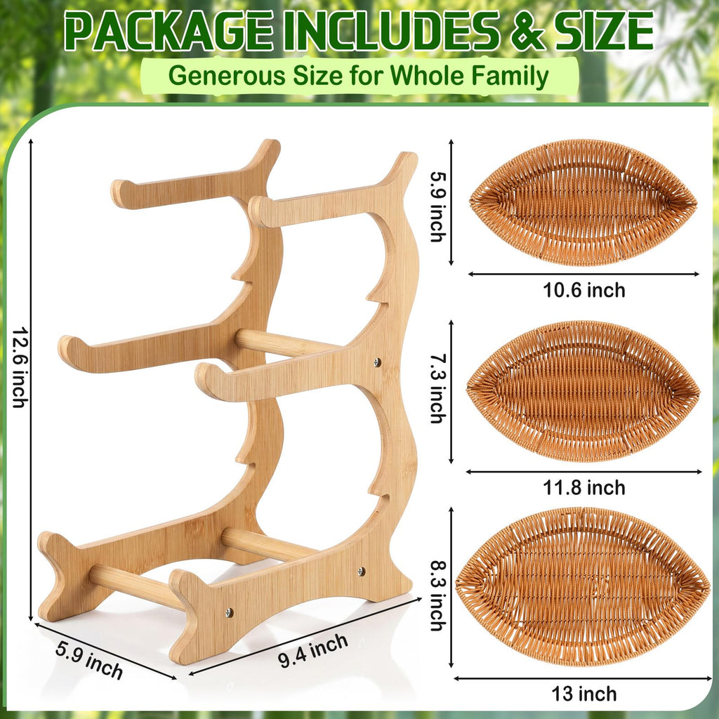 3 Tier Rattan Fruit Basket L324772