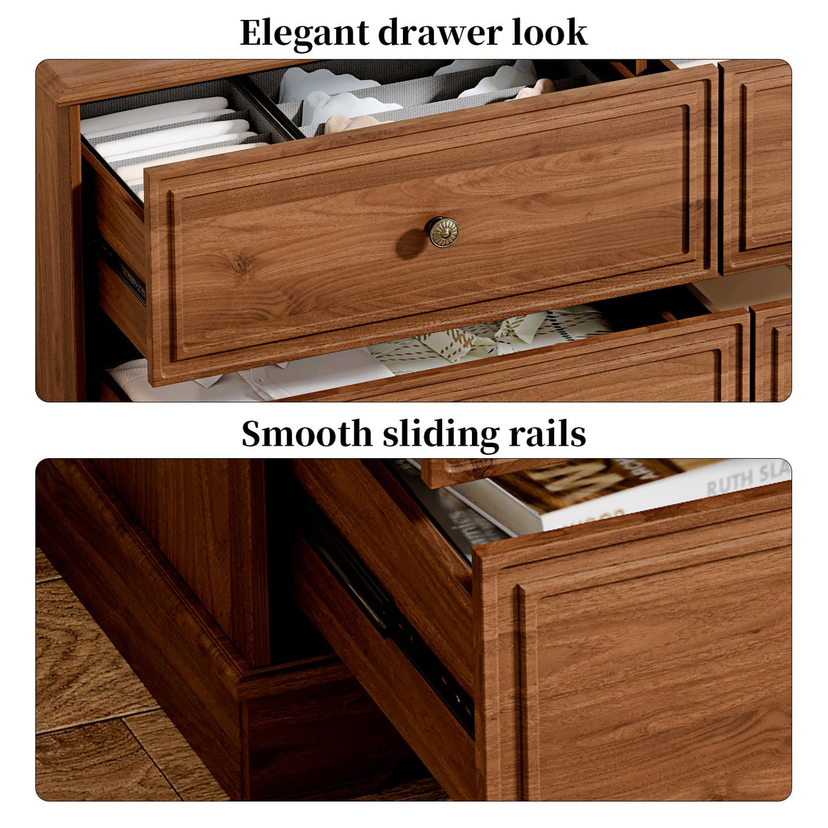 Chestnut 6 Drawer Chest of Drawers H745