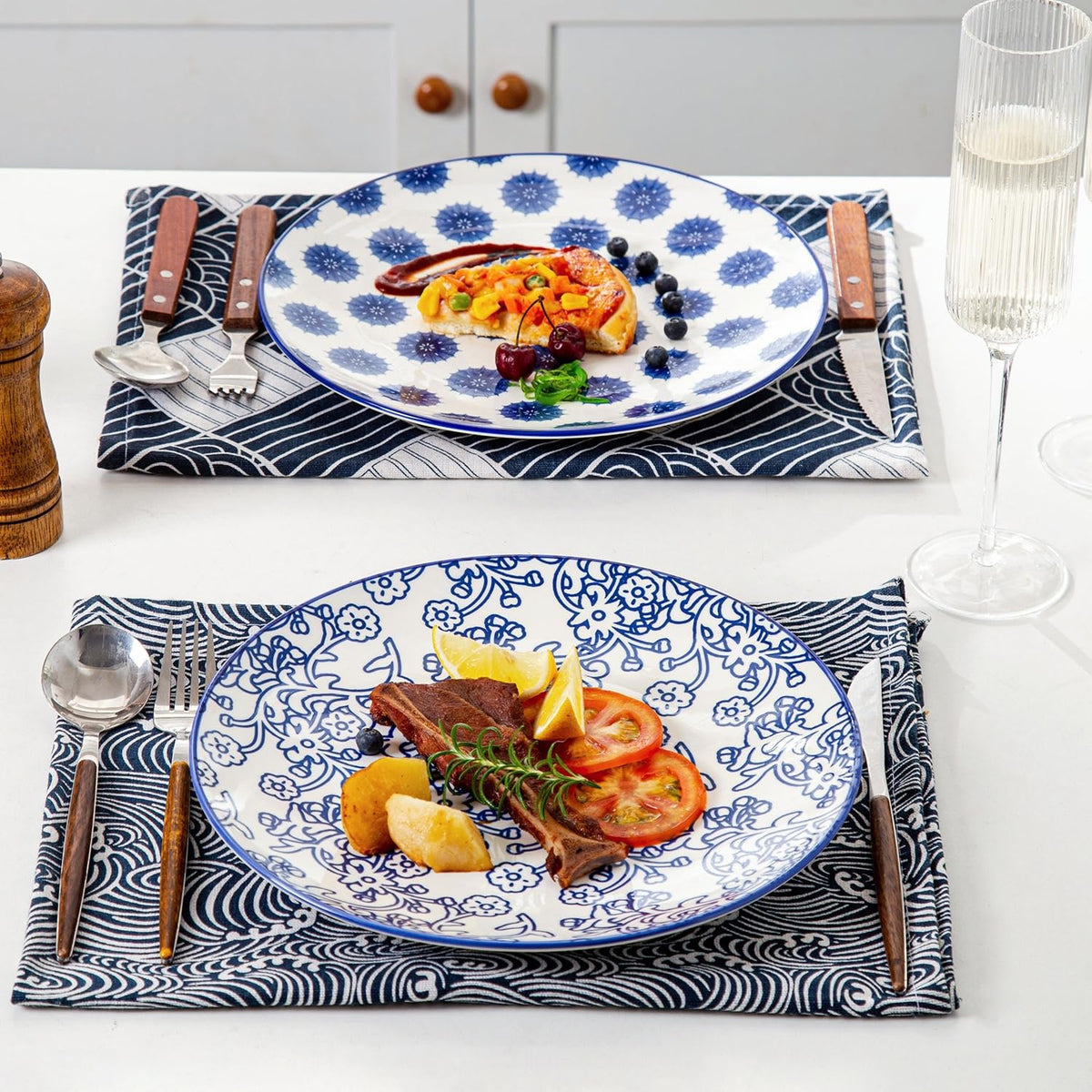 18 Pieces Ceramic Dinnerware Set Service for 6 T14423