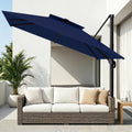 Navy Blue Cantilever Patio Umbrella J479118