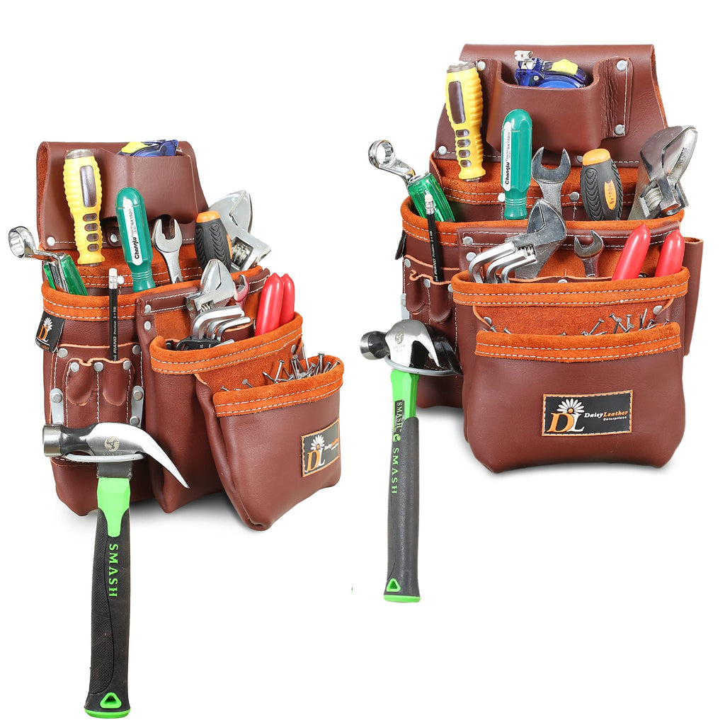 Leather Tool Belt with 27 Pockets V684