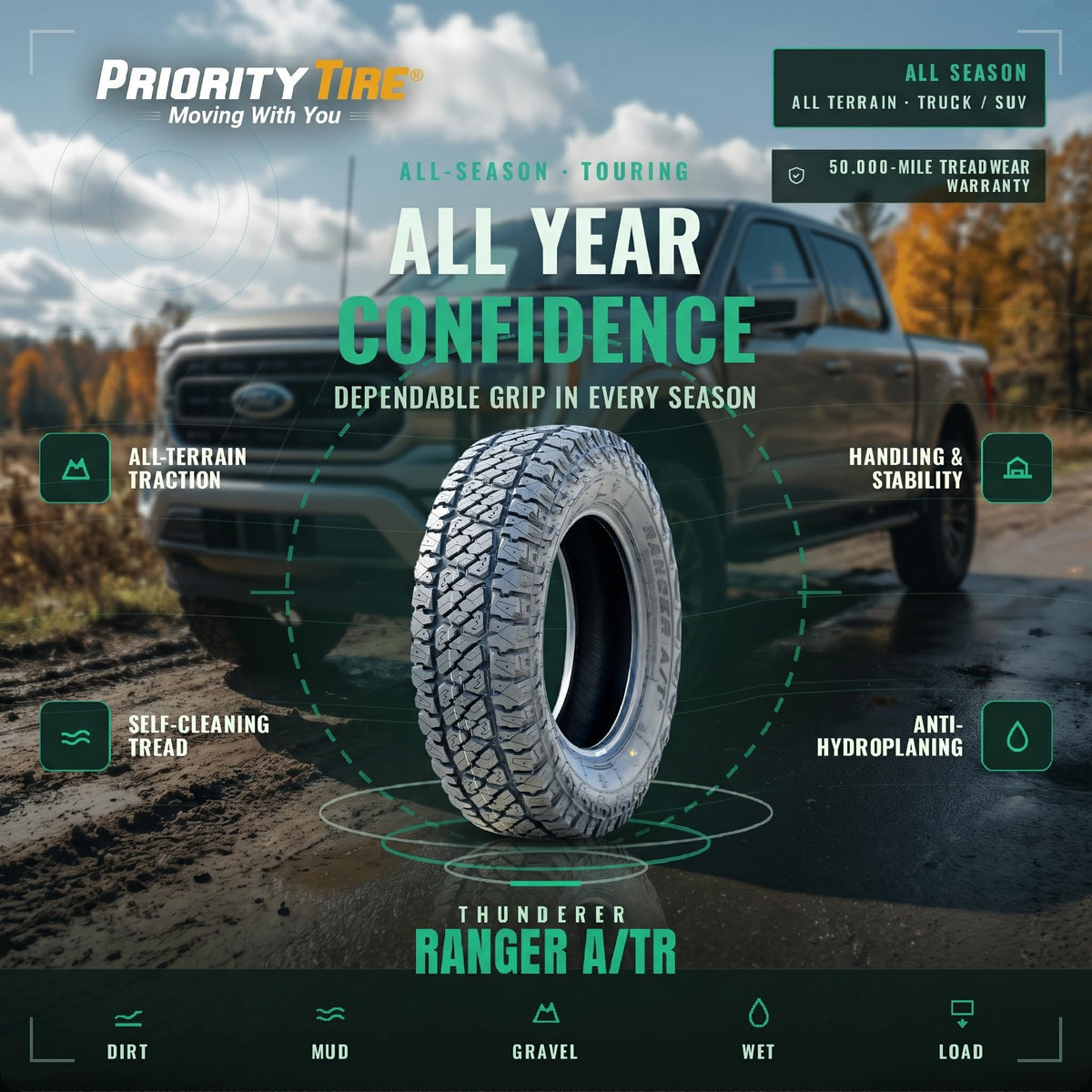 All Terrain 265/70R18 116T Tire B4887