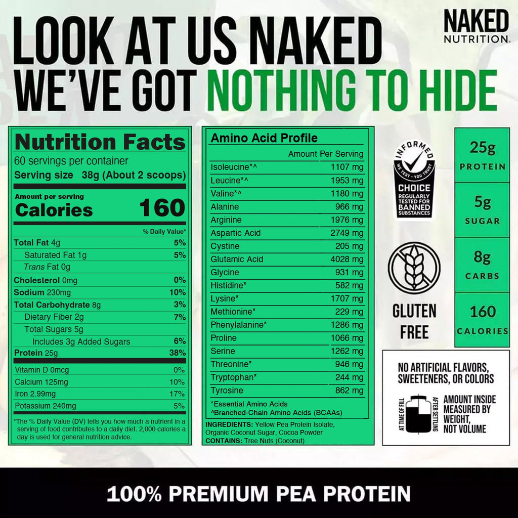 Chocolate Pea Protein Isolate 5LB and Micronized Creatine Monohydrate 500g Vegan Non-GMO G5184