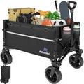 Collapsible Heavy Duty Wagon Cart with Wheels 120L Black L953